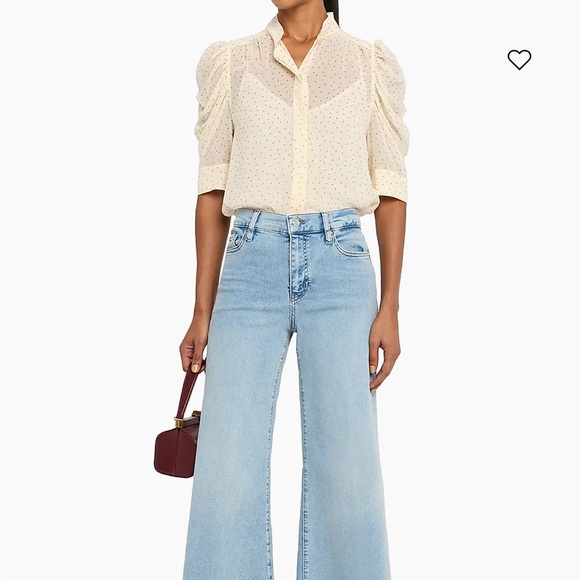 Frame Denim Denim - Frame Le Palazzo Crop Mid-Rise Wide-Leg Jeans